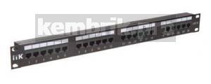Патч-панель ITK категория 6 UTP 24 порта (Dual) с кабельным органайзером