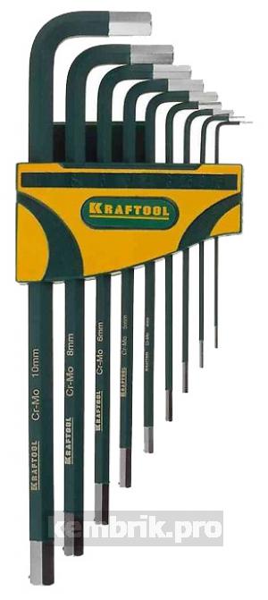 Набор шестигранных ключей Kraftool 27443-h9